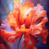 Tableau peinture fleur contemporain dream - Reproductions de tableaux et peintures haut de gamme