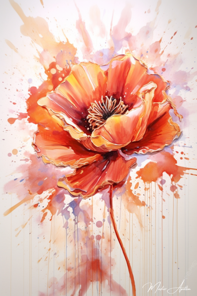 Contemporary flower painting gift