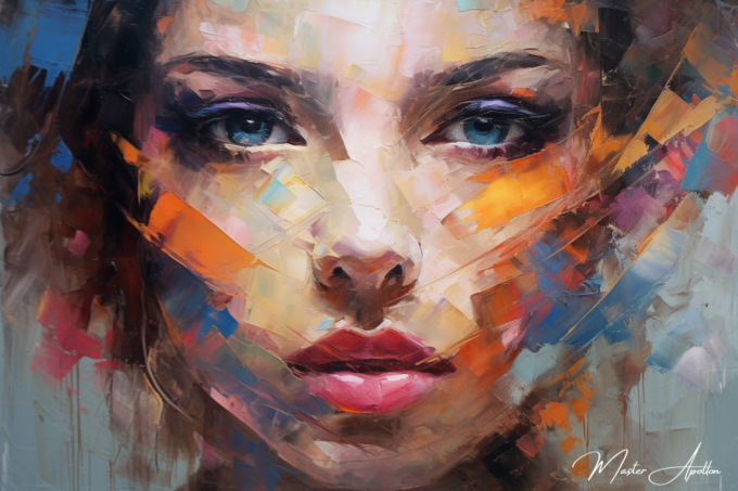 Contemporary portrait painting Mathilde