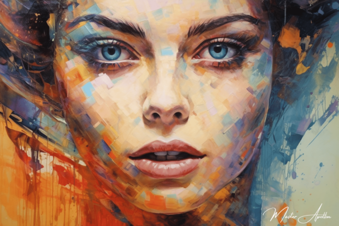 Contemporary portrait painting Stephanie