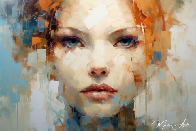 Contemporary portrait painting Suzanne