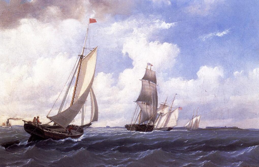 La 'Mary' de Boston retour à Port - William Bradford - Reproductions de tableaux et peintures haut de gamme