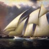 Yacht Magic defends America's Cup - James E. Buttersworth - Reproductions de tableaux et peintures haut de gamme