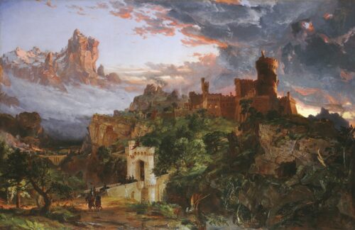 L'esprit de la guerre - Jasper Francis Cropsey - Reproductions de tableaux et peintures haut de gamme