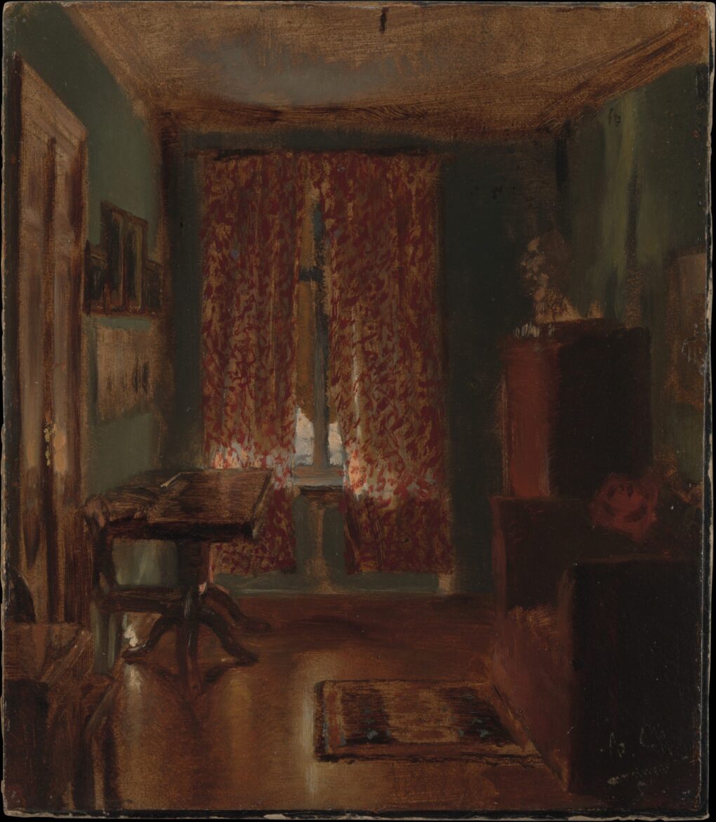 Le salon de l'artiste dans la Ritterstrasse - Adolph von Menzel - Reproductions de tableaux et peintures haut de gamme