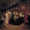 La cour d'Anne Boleyn - Emanuel Leutze - Reproductions de tableaux et peintures haut de gamme