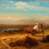 Le dernier des bisons - Albert Bierstadt - Reproductions de tableaux et peintures haut de gamme