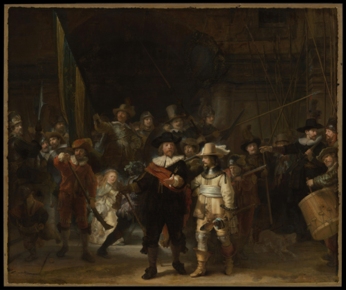 La Garde de nuit (La Compagnie de Frans Banning Cocq et Willem van Ruytenburch) - Rembrandt van Rijn - Reproductions de tableaux et peintures haut de gamme