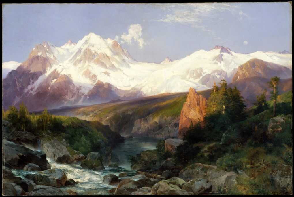 La chaîne Teton - Thomas Moran - Reproductions de tableaux et peintures haut de gamme