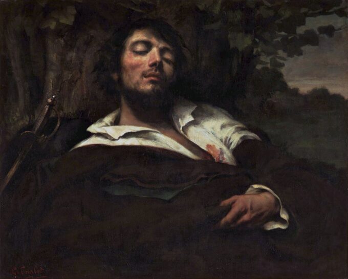 L'Homme blessé - Gustave Courbet - Reproductions de tableaux et peintures haut de gamme