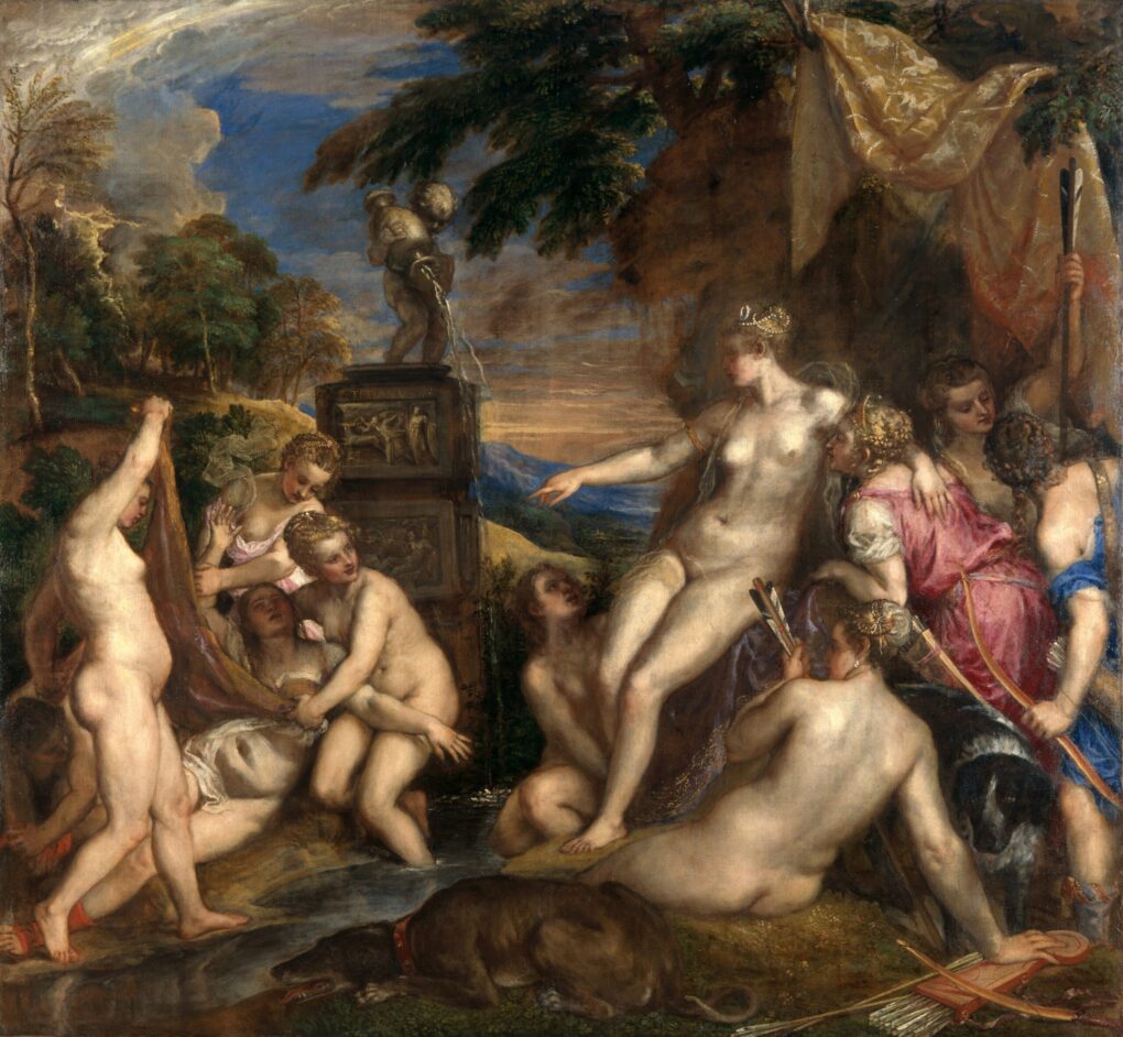 Diana et Callisto - Titien - Reproductions de tableaux et peintures haut de gamme