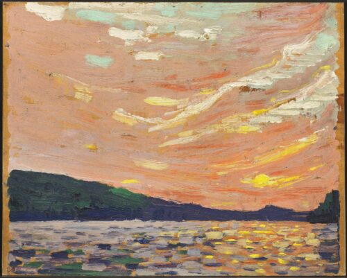 Lac de la fumée - Tom Thomson - Reproductions de tableaux et peintures haut de gamme