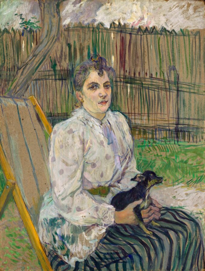 Woman with a Dog - Toulouse Lautrec