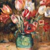 Tulipes dans un vase - Pierre-Auguste Renoir - Reproductions de tableaux et peintures haut de gamme