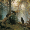 Un matin dans une forêt de pins - Ivan Shishkin - Reproductions de tableaux et peintures haut de gamme