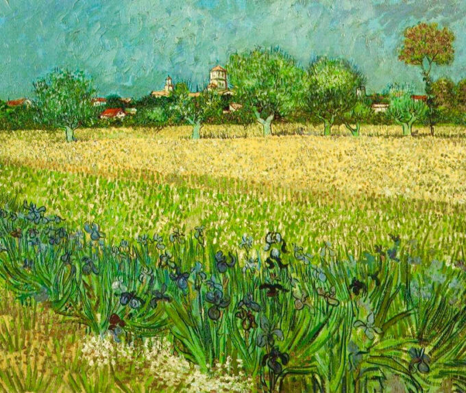 View of Arles with Irises - Van Gogh