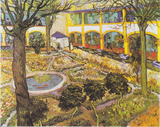 Le jardin de l'hôpital dans les Arles - Van Gogh - Reproductions de tableaux et peintures haut de gamme