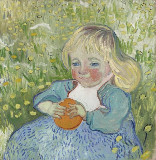 Enfant avec une orange - Van Gogh - Reproductions de tableaux et peintures haut de gamme