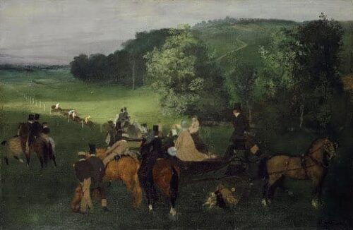 Sur le champ de course - Edgar Degas - Reproductions de tableaux et peintures haut de gamme