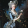 Marie-Antoinette dit « à la Rose » - Élisabeth Vigée Le Brun - Reproductions de tableaux et peintures haut de gamme