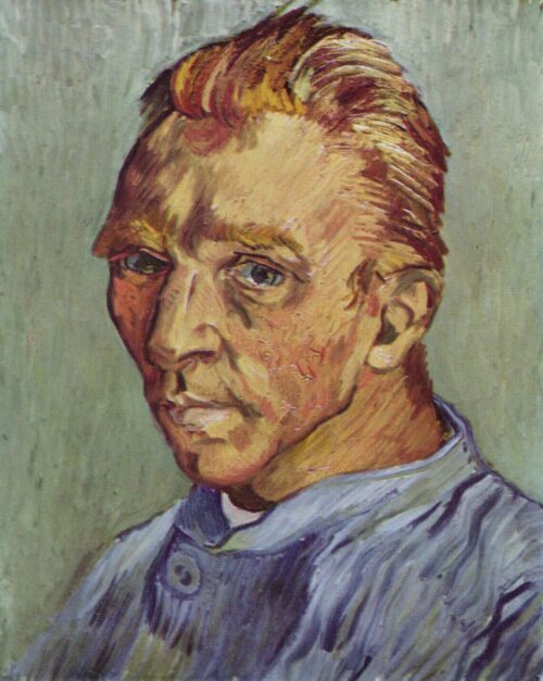 Autoportrait sans barbe - Van Gogh - Reproductions de tableaux et peintures haut de gamme