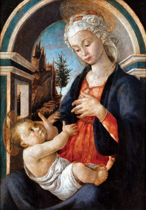 La Vierge et l'Enfant - Sandro Botticelli - Reproductions de tableaux et peintures haut de gamme