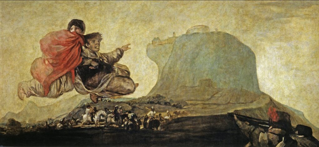 Vision fantastique ou Asmodée - Francisco de Goya - Reproductions de tableaux et peintures haut de gamme