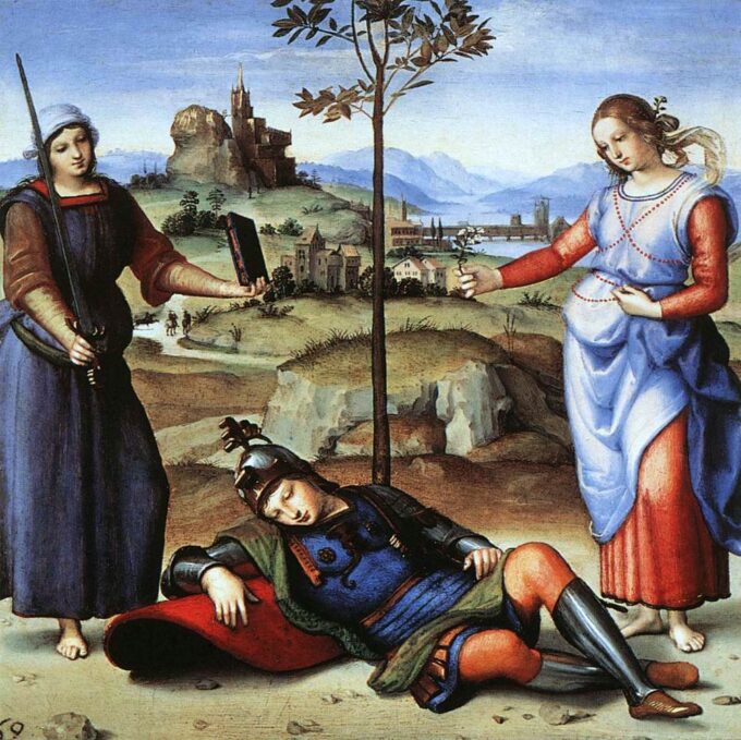 The Dream of the Knight - Raphael (painter)