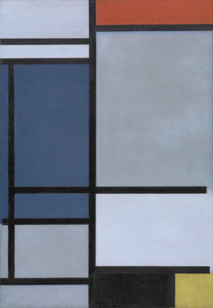 Composition with Red, Blue, Black, Yellow, and Gray - Mondrian