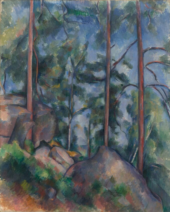 Pines and Rocks, Fontainebleau - Paul Cézanne