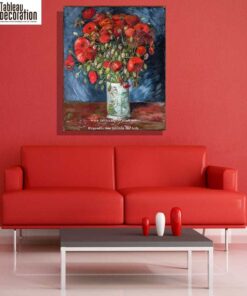 Vase de coquelicots - Van Gogh - Reproductions de tableaux et peintures haut de gamme