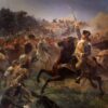 Washington ralliant les troupes à Monmouth - Emanuel Leutze - Reproductions de tableaux et peintures haut de gamme