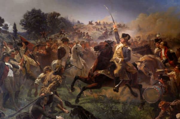 Washington ralliant les troupes à Monmouth - Emanuel Leutze - Reproductions de tableaux et peintures haut de gamme