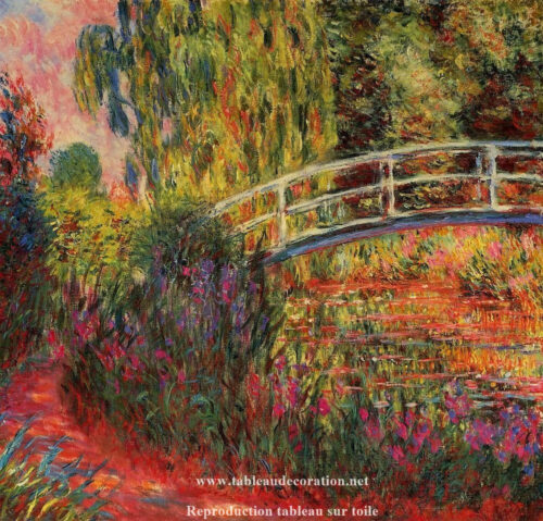 Tableau pont japonais - Monet - Reproductions de tableaux et peintures haut de gamme