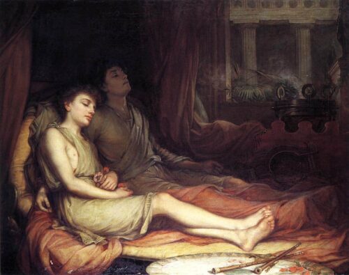 Le sommeil et son demi-frère la mort - John William Waterhouse - Reproductions de tableaux et peintures haut de gamme