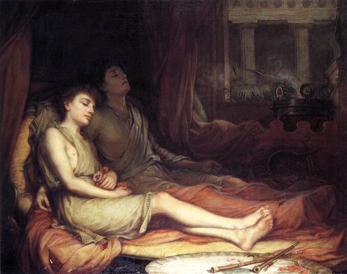 Sleep and his half-brother Death - John William Waterhouse