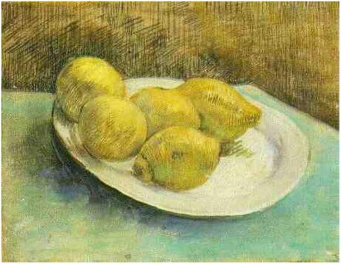 Still Life with Lemons on a Plate – Van Gogh Oil Painting Reproduction