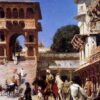 Départ pour la chasse - Edwin Lord Weeks - Reproductions de tableaux et peintures haut de gamme