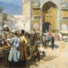 Un restaurant en plein air, Lahore - Edwin Lord Weeks - Reproductions de tableaux et peintures haut de gamme