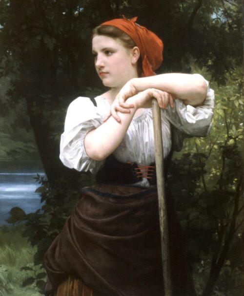 Faneuse - William Bouguereau - Reproductions de tableaux et peintures haut de gamme