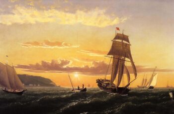 Aurore sur la baie de Fundy - William Bradford - Reproductions de tableaux et peintures haut de gamme