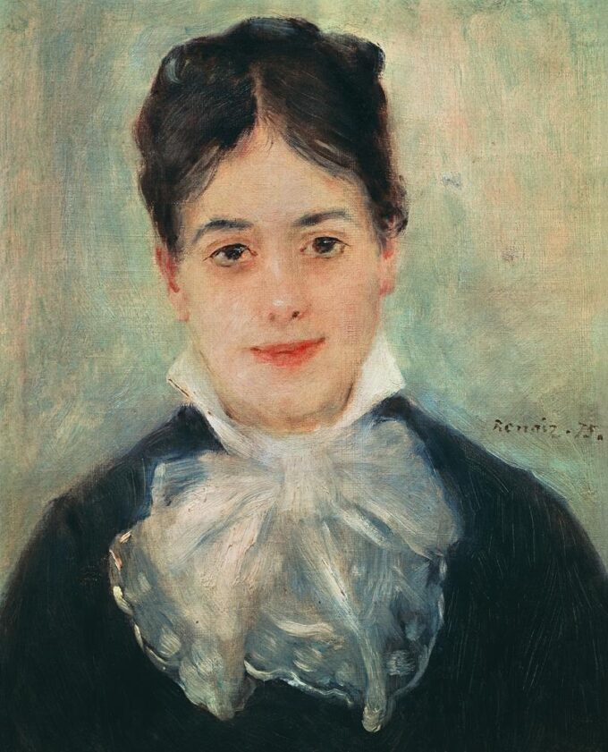 Femme souriante - Pierre-Auguste Renoir - Reproductions de tableaux et peintures haut de gamme