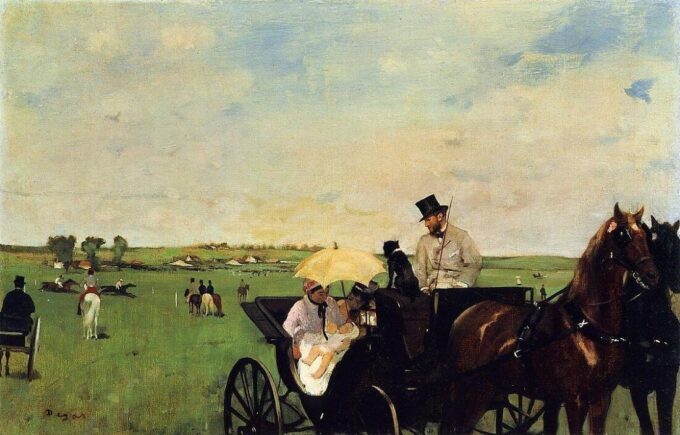 Car at a race - Edgar Degas