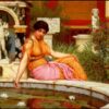 Un étang de nénuphars - John William Godward - Reproductions de tableaux et peintures haut de gamme