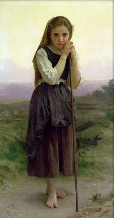 A Little Shepherdess - William Bouguereau