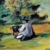 Un peintre au travail - Paul Cézanne - Reproductions de tableaux et peintures haut de gamme