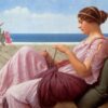 Un souvenir - John William Godward - Reproductions de tableaux et peintures haut de gamme