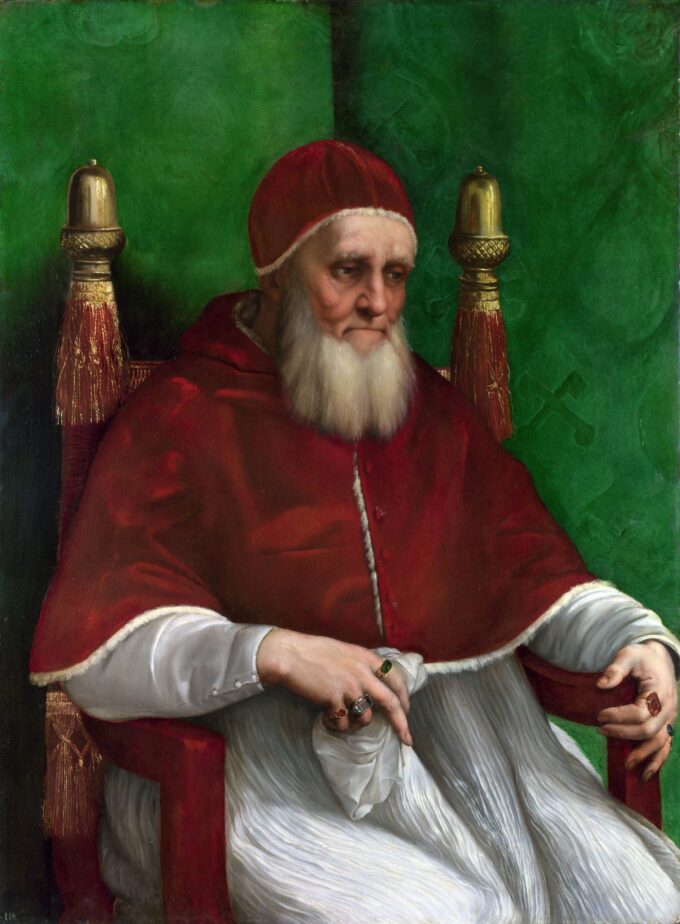 Portrait of Pope Julius II - Raphael (painter)