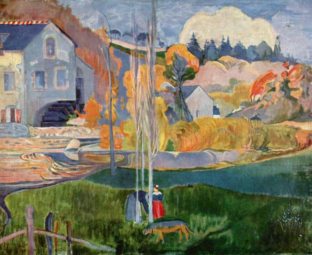 Paysage en Bretagne - Paul Gauguin - Reproductions de tableaux et peintures haut de gamme