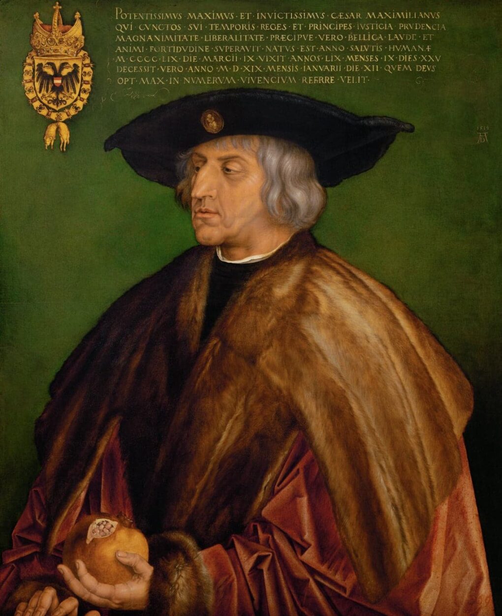 Maximilien Ier, Portrait - Albrecht Dürer - Reproductions de tableaux et peintures haut de gamme